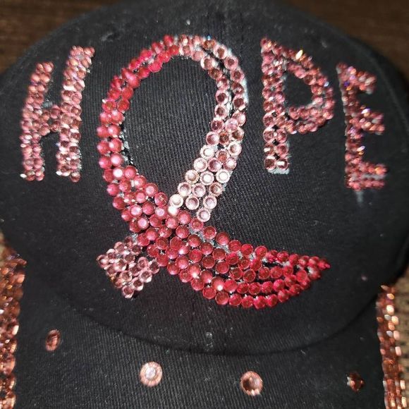 Black Bling Pink Hope Breast Cancer Awareness
Cancer Survivor Baseball Hat Cap - Picture 6 of 11